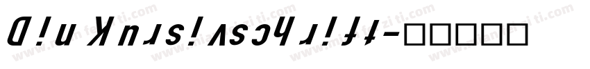Din Kursivschrift字体转换